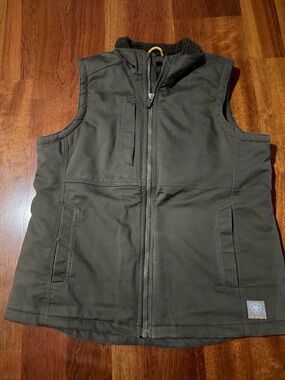 Ariat Brown Quilted-Look Men's Zip Front Vest
